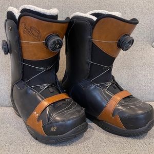 K2 Contour Snowboard Boots: Women size 8.5 Used